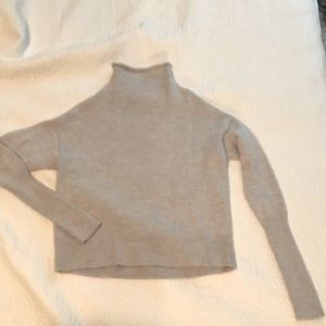 Wilfred grey crop roll neck sweater
